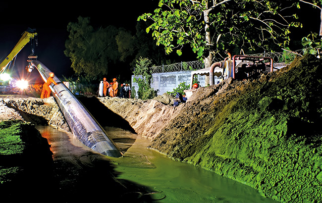 Carso instalación de tuberias